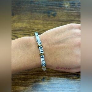 Child of God Beaded Charmed Stretchy Bracelet - Friendship Bracelet Style